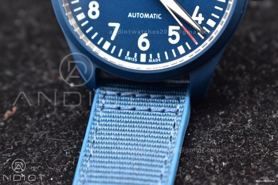 'Laureus Nylon Good' A for TechFriendly Blue on M+F Watch 1199 Sport Blue Pilot Ceramic Strap Best Edition of 0719